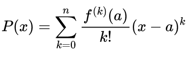 Expressão alternativa para o Polinômio de Taylor de grau n.