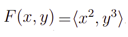 primeiro campo vetorial para exemplo do cálculo do divergente.