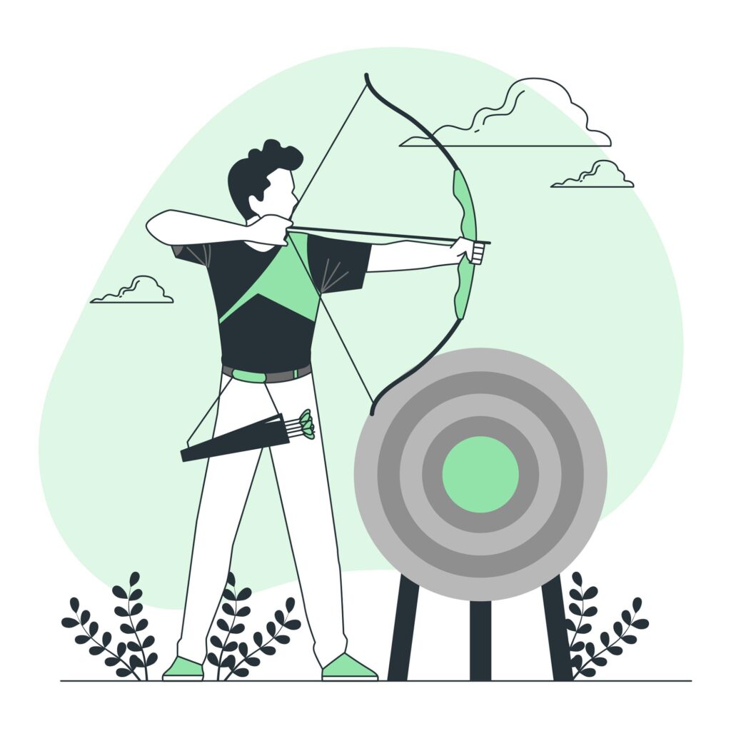 imagem de um arqueiro com flecha para a representação do paradoxo de Zenão. 