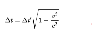 Relação entre a diferença dos intervalos de tempo dos referenciais na relatividade especial