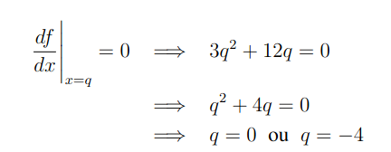 determinação dos pontos críticos da função para a elaboração do gráfico de funções.